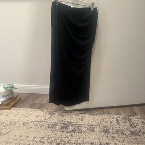 Open edit Elegant Black Women's Skirt poly blend XS